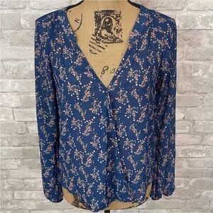 Sam & Lavi Faux Wrap Floral Top